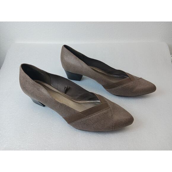 Kim Rogers "Omarey" Snakeskin Design Classic Slip-On Pumps l Size: 11 - Picture 5 of 11